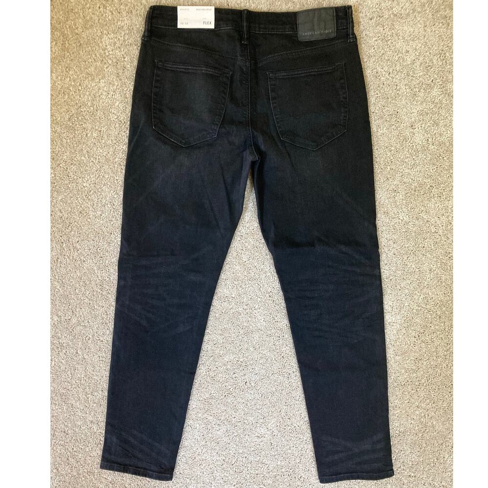 NEW American Eagle Men's Black Next Level AirFlex Jeans Pants 32x32 NWT